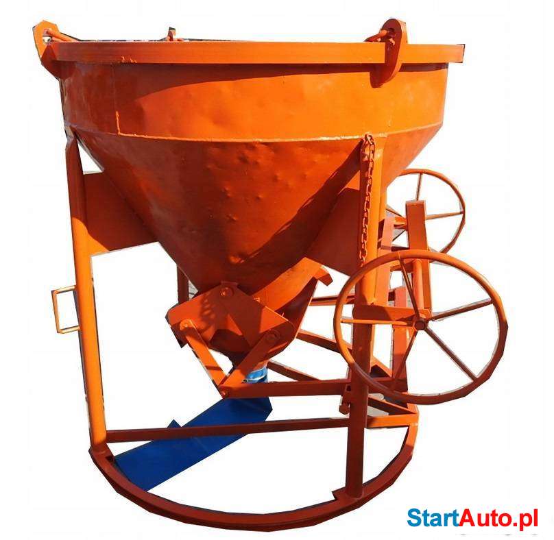 Kubeł pojemnik zbiornik do betonu 750L dźwig koło EICHINGER