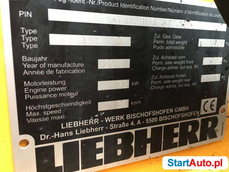 Ładowarka kołowa Liebherr L514 gotowa do pracy, super stan