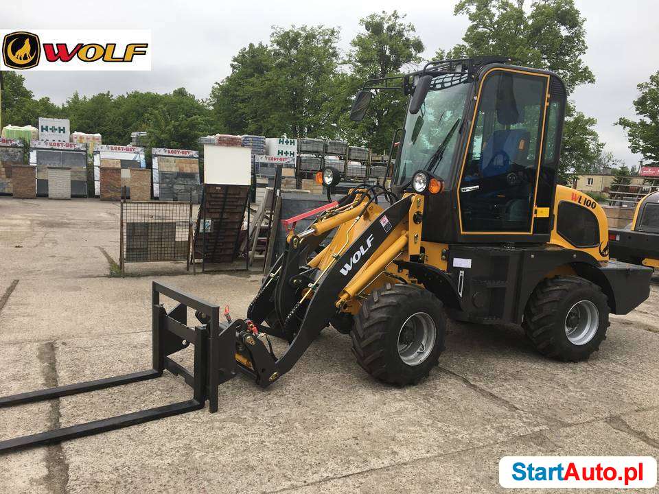 Ładowarka kołowa Wolf WL100 4X4 gwarancja,udzwig 1200 kg