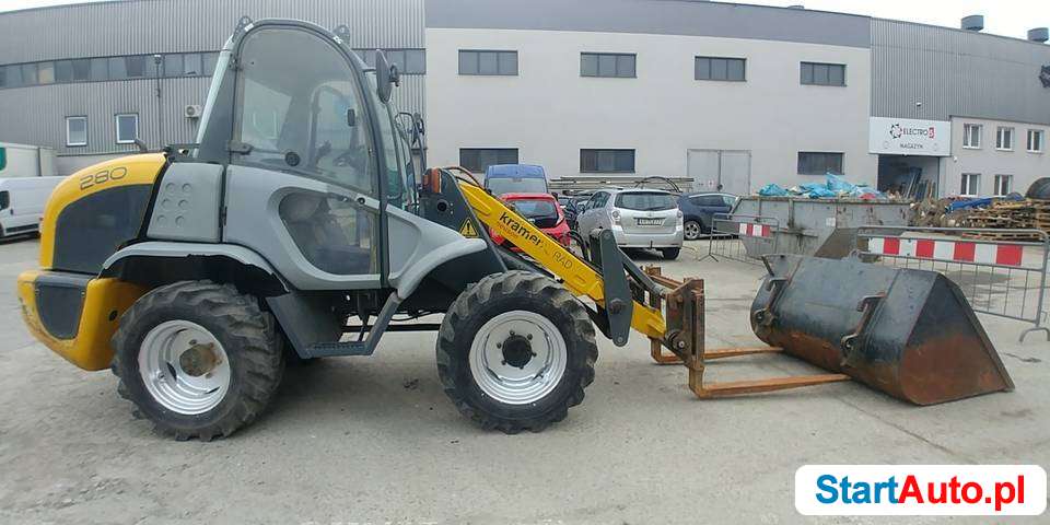 ładowarka Kramer 280 udźwig 1,6 t szufla widły jak Volvo JCB