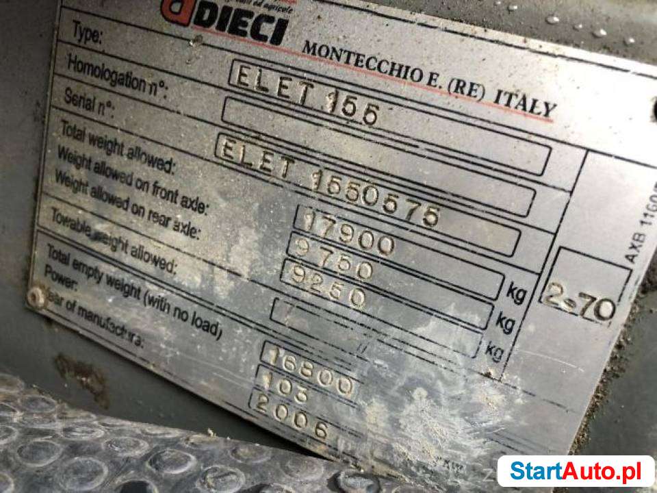 Ładowarka teleskopowa DIECI 21 metrów 5 ton 2006 rok