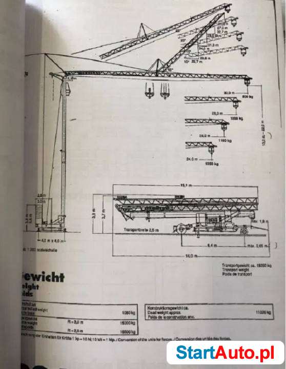 Liebherr 28K żuraw wieżowy dolnoobrotowy