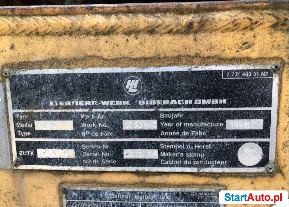 Liebherr 28K żuraw wieżowy dolnoobrotowy