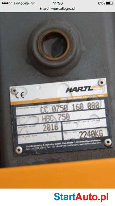 Łyżka krusząca Hartl 750