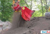 Łyżka przesiewająca do koparki 10-20 ton torf ziemia humus