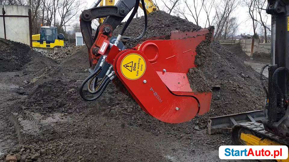 Łyżka przesiewająca do minikoparki ziemia humus torf