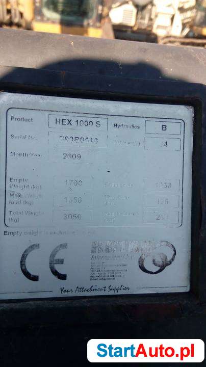 Łyżka przesiewająca Rotar HEX1000S 1m3 wymienne sita