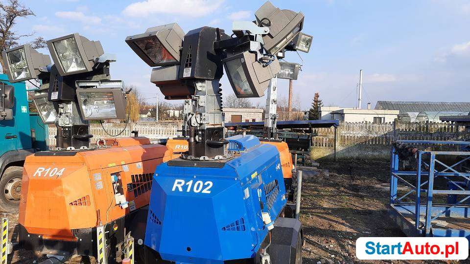 Maszt oświetleniowy, zarejestrowany, VT-1, 4 x 1000W, diesel