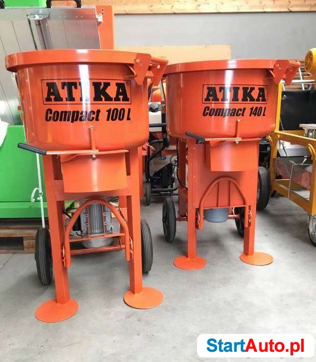Mieszalnik ATIKA Compact 140 l. zaprawa tynki farby kleje