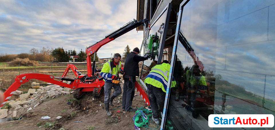 Mini żuraw na podwoziu gąsienicowym jak maeda zasięg 8 m.!