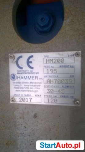 Minikoparka Bobcat 324 nowy Młot hydrauliczny Hammer HM 200