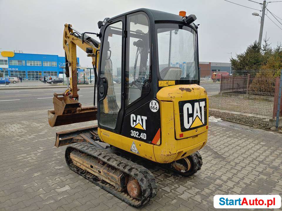 Minikoparka Caterpillar Cat 302.4D , JCB Takeuchi Kubota Bob