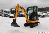 minikoparka JCB 8018 Komplet Łyżek + szybkozłącze Nowy Model Zadbana bez luzów Super Stan Rozsuwane Podwozie !!!