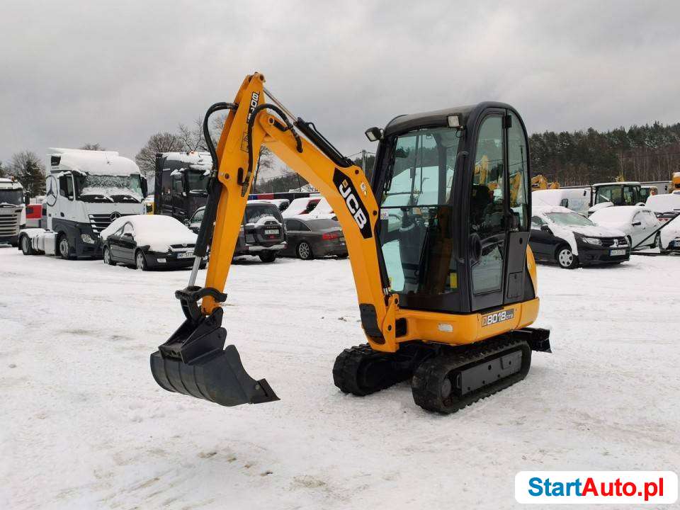 minikoparka JCB 8018 Komplet Łyżek + szybkozłącze Nowy Model Zadbana bez luzów Super Stan Rozsuwane Podwozie !!!