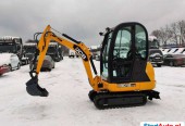 minikoparka JCB 8018 Komplet Łyżek + szybkozłącze Nowy Model Zadbana bez luzów Super Stan Rozsuwane Podwozie !!!