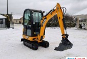 minikoparka JCB 8018 Komplet Łyżek + szybkozłącze Nowy Model Zadbana bez luzów Super Stan Rozsuwane Podwozie !!!