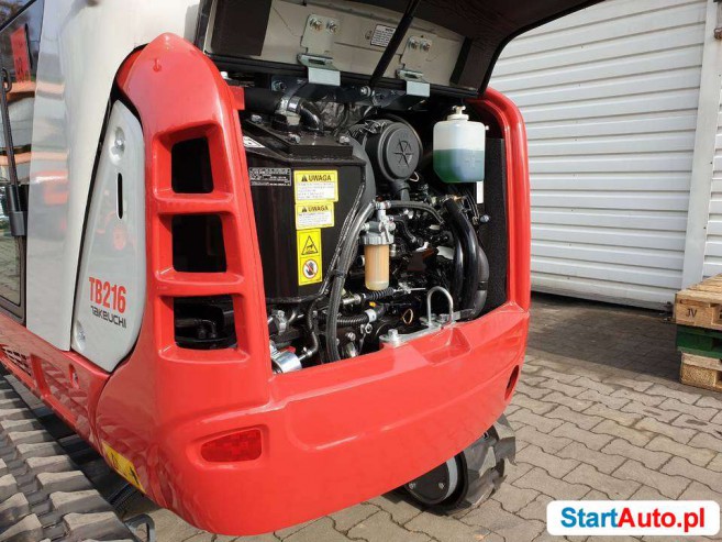 Minikoparka Takeuchi TB216 – 1.8 tony – NOWA – wersja V2