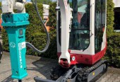 Minikoparka TAKEUCHI TB216 z młotem hydraulicznym! Promocja!