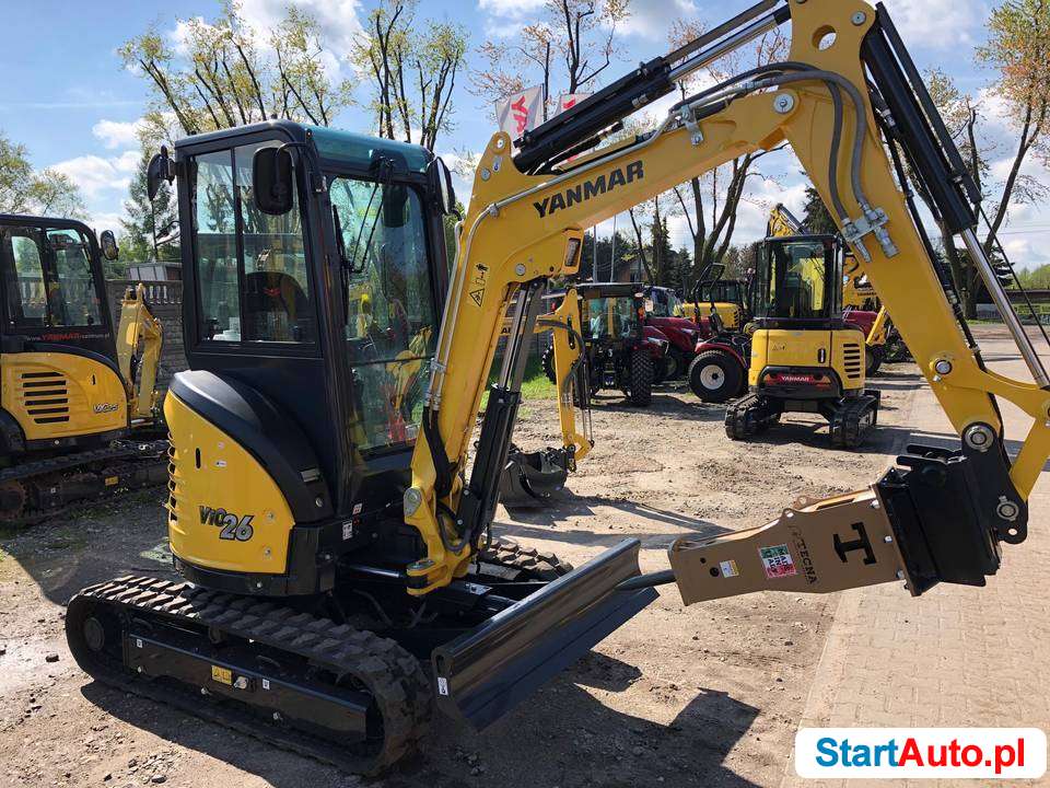 Nowa minikoparka YANMAR ViO26-6 3 łyżki, szybkozłącze, LED