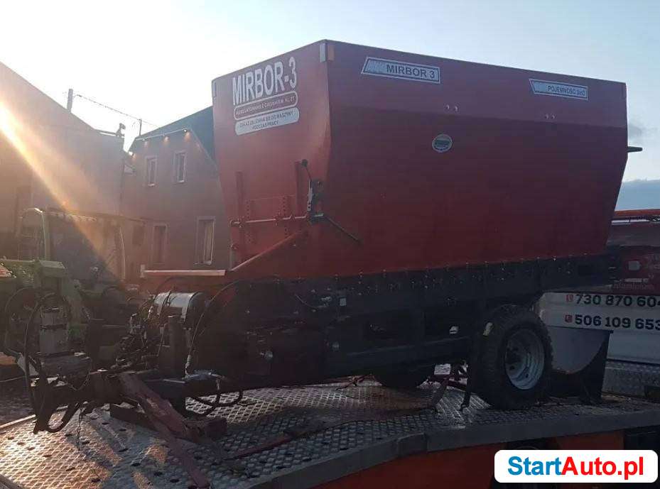 MIRBOR-3 rozsiewacz,posypywarka torfu,wapna,kompostu