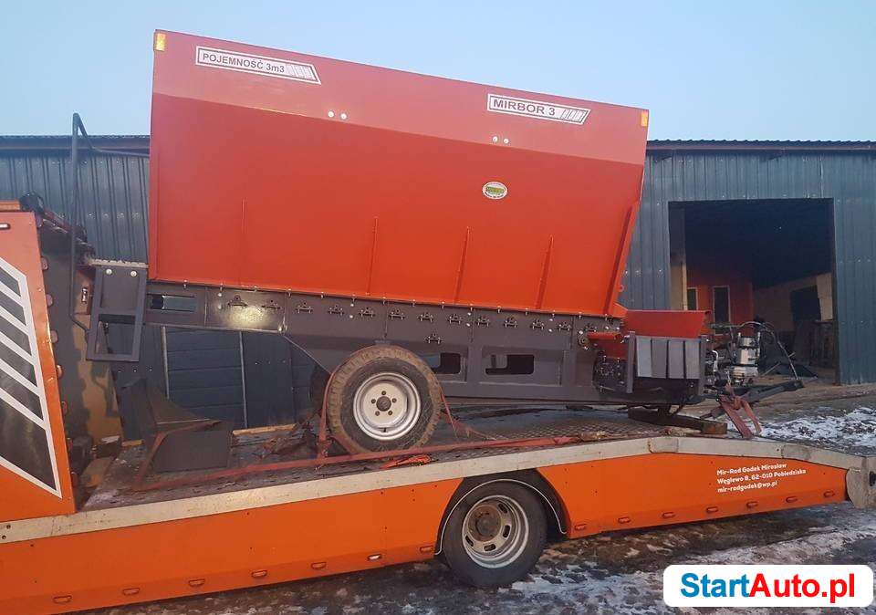 MIRBOR-3 Rozsiewacz,posypywarka torfu,wapna,kompostu borówki