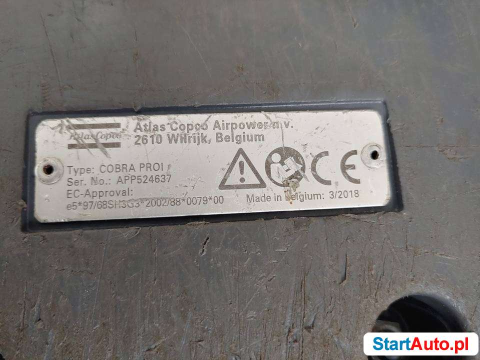 Młot udarowy spalinowy ATLAS COPCO Cobra PROi , 60J, 2018 FV