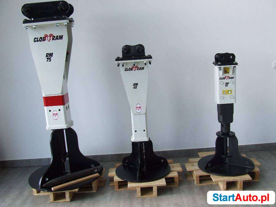 Młot wyburzeniowy GLOBRAM RM 45 NOWY maszyny 0.8 – 2.4 tony