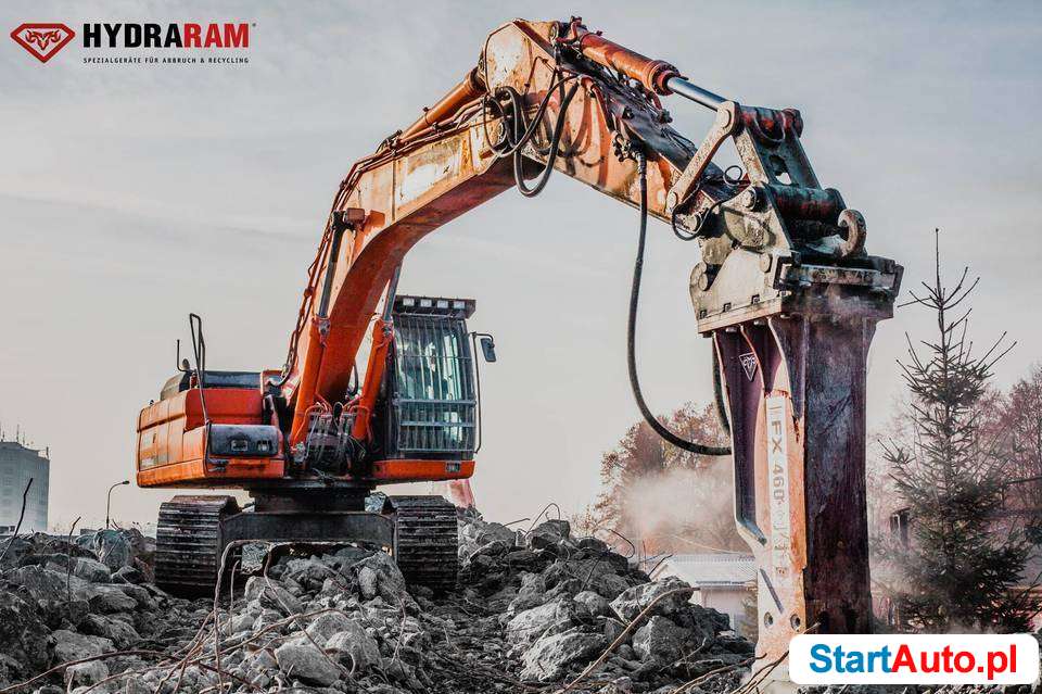 Nowy młot wyburzeniowy hydrauliczny HYDRARAM FX-340 2500 kg