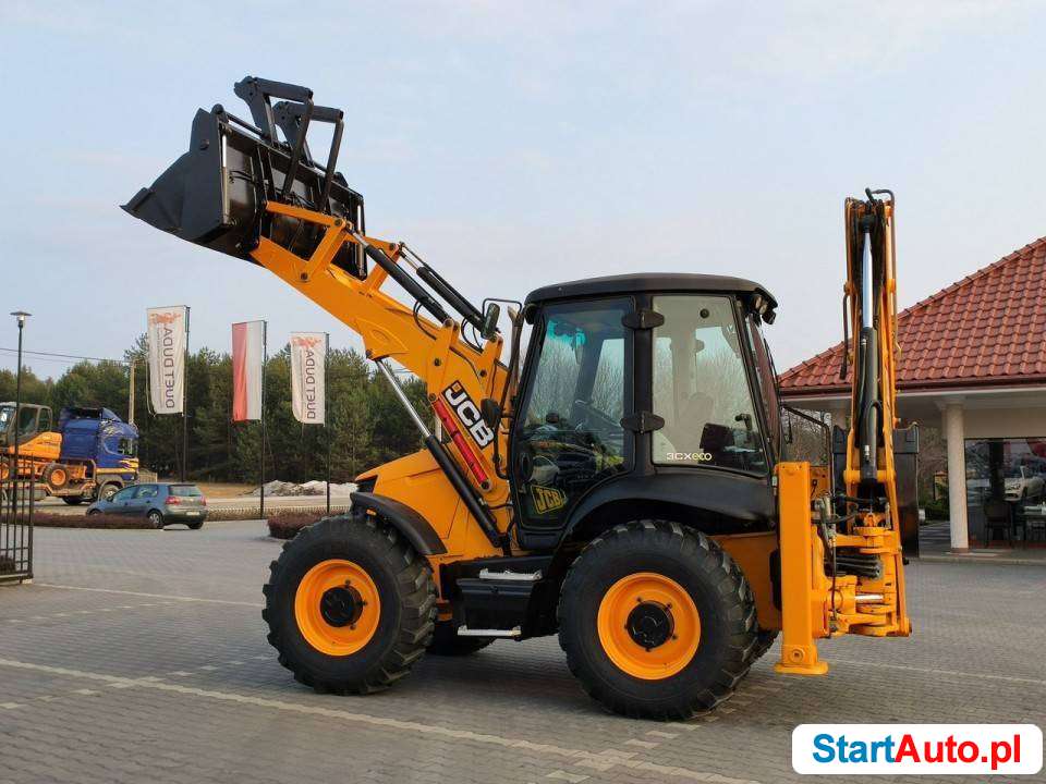 na równych kołach JCB 3CX SUPER Szybkozłącze Tył Zadbana Sprawna Super Stan JAK NOWA ! ! ! 4CX CAT 434