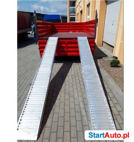 Najazdy alumioniowe Włoskie. 4m 6,3-7,8t Wysyłka