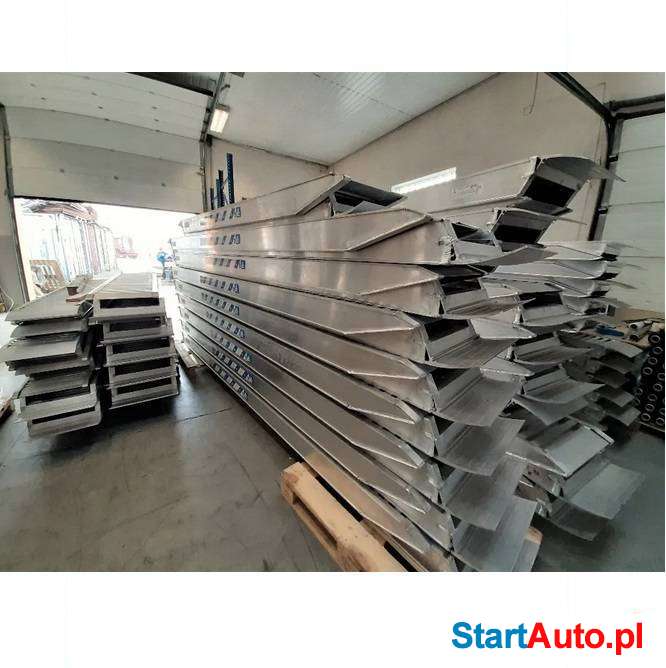 Najazdy alumioniowe Włoskie. 4m 6,3-7,8t Wysyłka