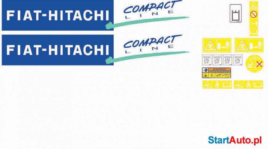 Naklejki Fiat hitachi Naklejki Fiathitachi