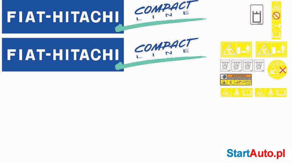 Naklejki Fiat hitachi Naklejki Fiathitachi