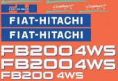 Naklejki Fiat hitachi Naklejki Fiathitachi