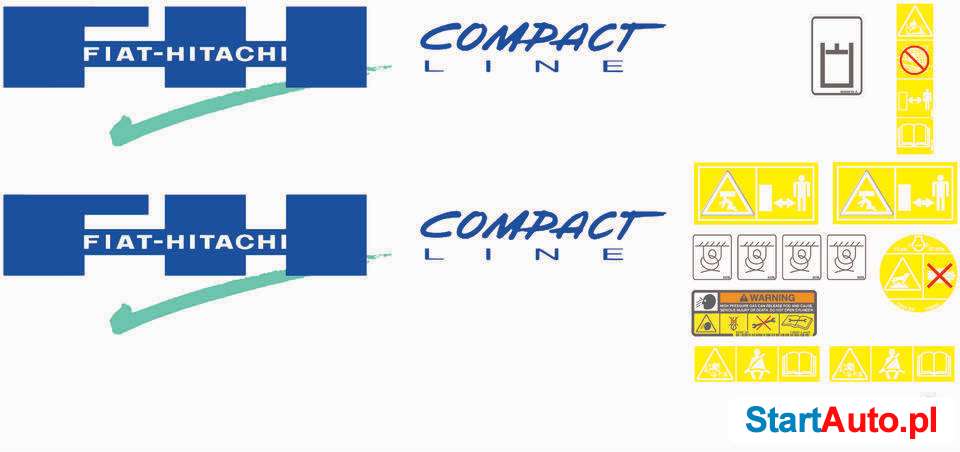 Naklejki Fiat hitachi Naklejki Fiathitachi