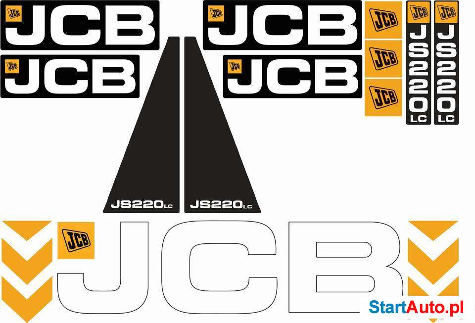 Naklejki jcb każdy model