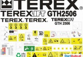 Naklejki na zwyżki ładowarki teleskopowe gienie terex inne