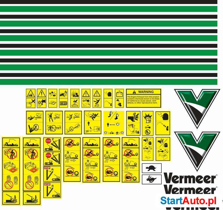 Naklejki na maszyny budowlane i inne