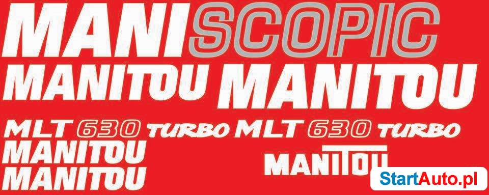 Naklejki na maszyny Manitou