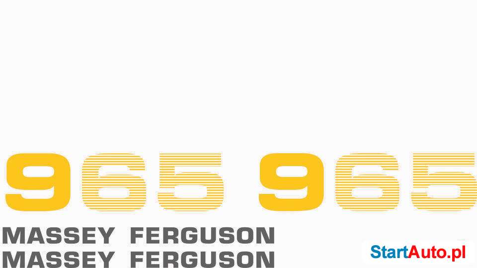 Naklejki na maszyny Massey Ferguson