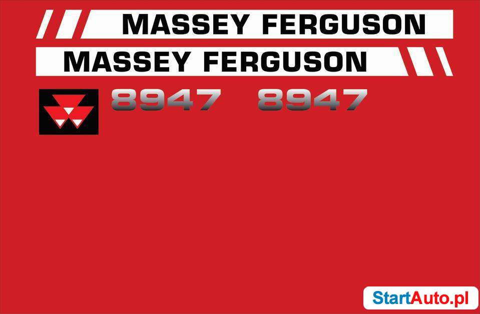 Naklejki na maszyny Massey Ferguson