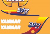 Naklejki na maszyny yanmar