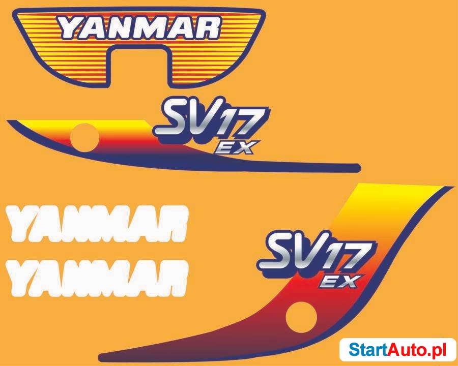 Naklejki na maszyny yanmar