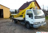 Nissan Cabstar Podnośnik koszowy teleskopowy 21 m zwyżka