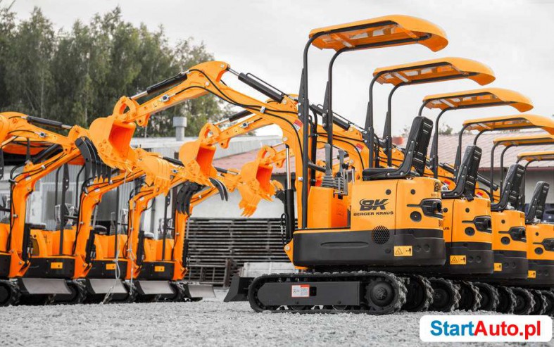 Nowa Mini Koparka Berger Kraus BK1000 YANMAR osprzętm