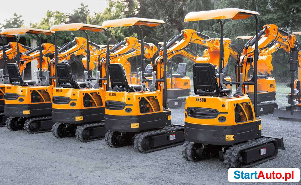 Nowa Mini Koparka Berger Kraus BK800 z osprzętem Minikoparka
