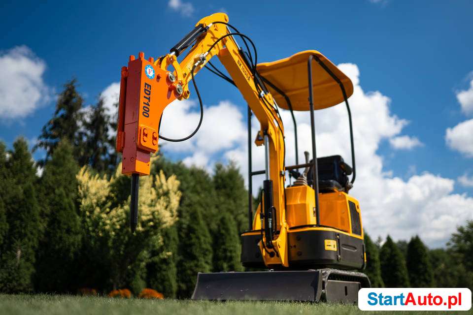 Nowa Minikoparka 880kg BK800A Berger Kraus z 3 łyżkami