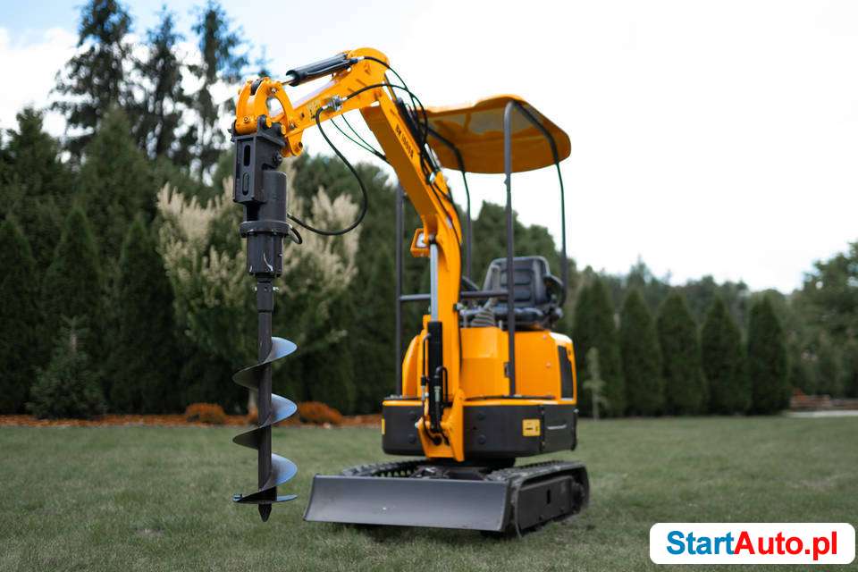 Nowa Minikoparka 880kg BK800A Berger Kraus z 3 łyżkami