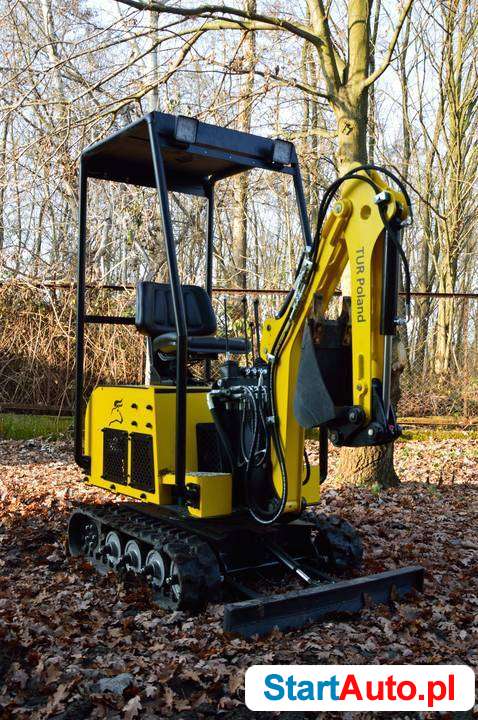 Nowa Minikoparka Koparka TUR Poland 360 stopni obrotowa