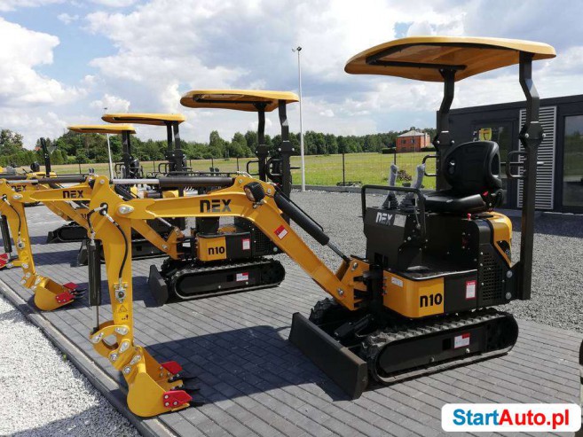 Nowa Minikoparka NEX N10 Ramie skrętne mini koparka 1100kg